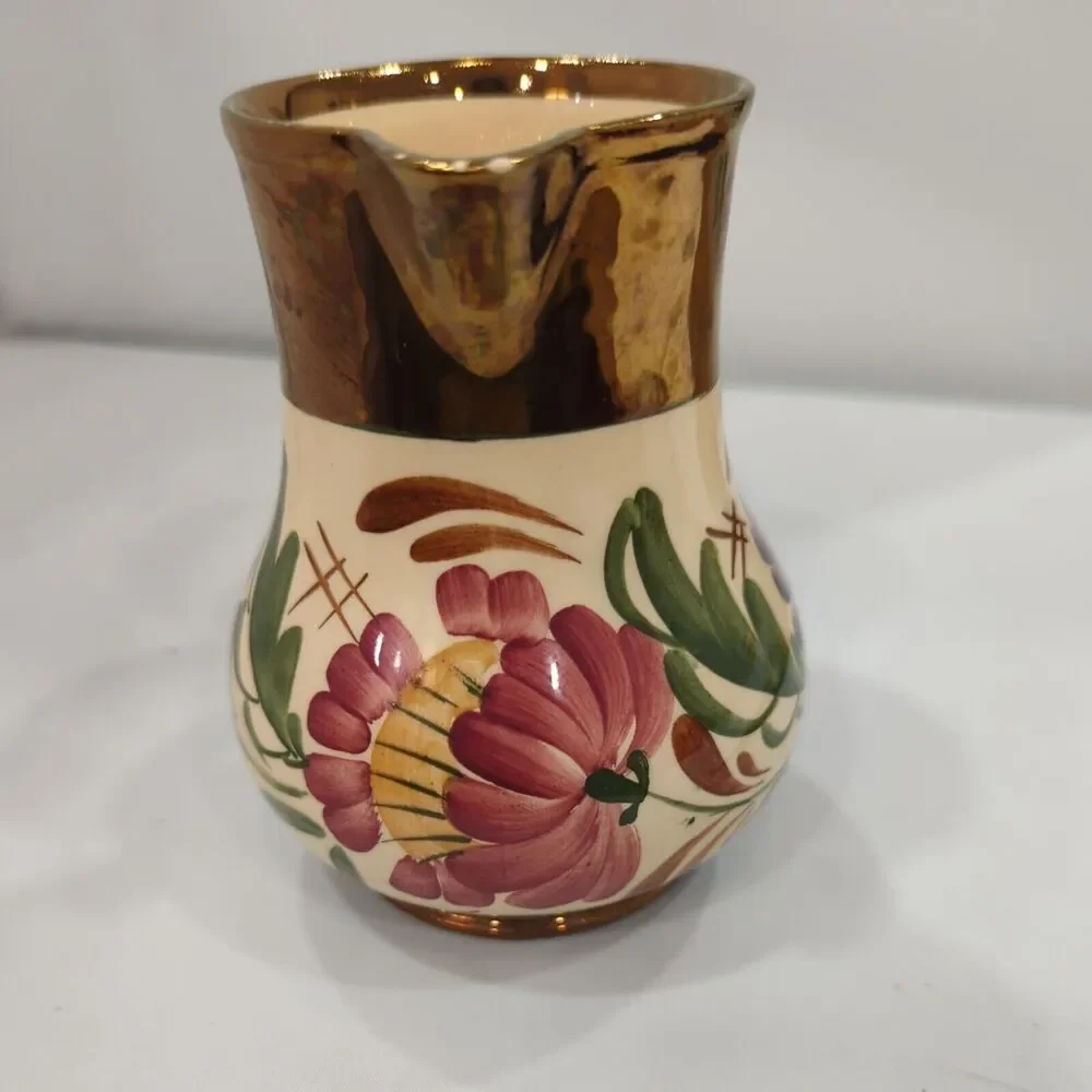 Wade Harvest Ware flower print 4‎ 1/2” Creamer Porcelain